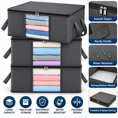 Clothes storage bags with - storage,