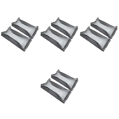 Grey canvas cloth storage bags - canvas,