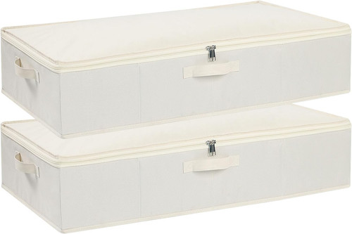Beige under bed storage - beige,