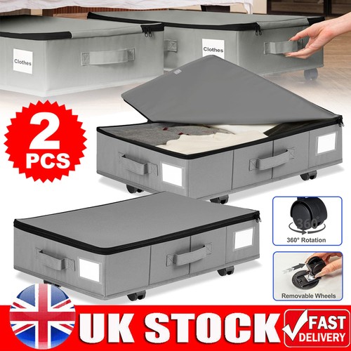 Under bed storage wheels - bed,