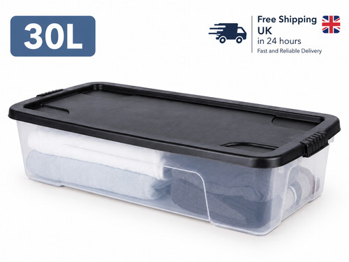 30l storage box with lid - 30l,