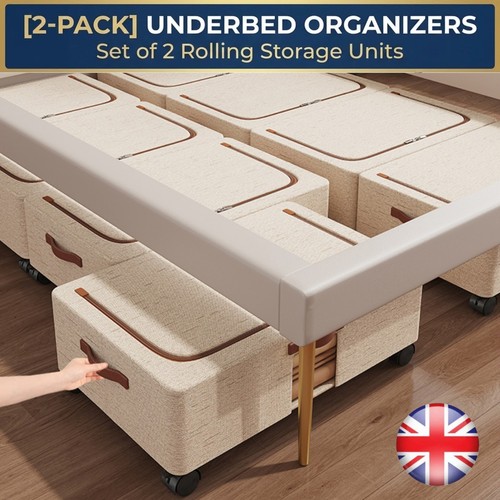 Large underbed storage box - 2x,