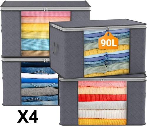 Clothes storage bags with - 4x,