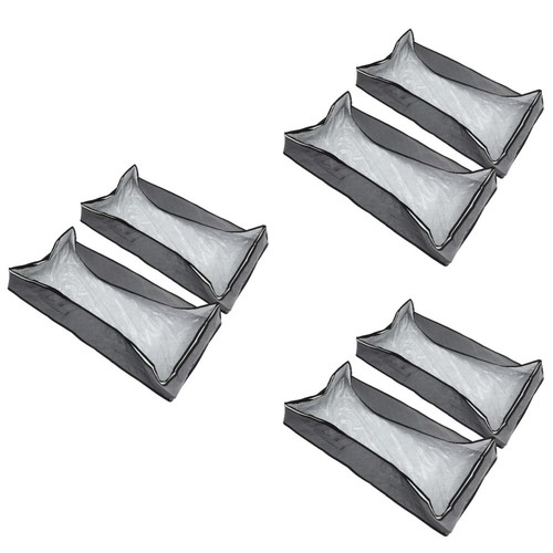 6pcs grey canvas under bed - grey,