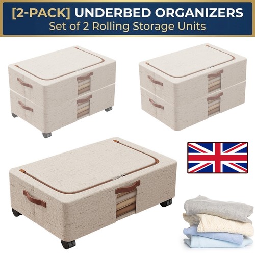 Large underbed storage box - 2x,