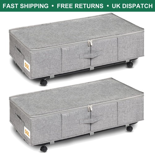 Stylish grey under bed - stylish, storage