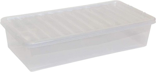 Litre clear plastic storage - clear,