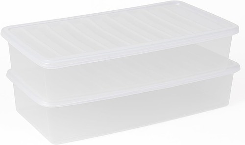 Clear under bed storage - 2, x
